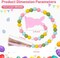 Easter Wood Bead Garland – Pink Bunny Spring Wood Beads with Tassel, 28.5" Rustic Farmhouse Hanging Decoration for Home, Wall, Tiered Tray, Shelf